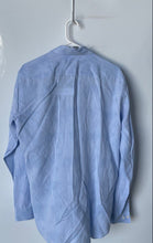 Load image into Gallery viewer, Hugo Boss Mens Light Blue Striped Long Sleeve Slim Fit Dress Shirt Size 41/16
