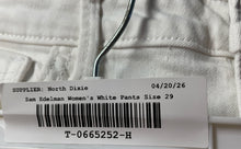 Load image into Gallery viewer, Sam Edelman Womens White Denim Raw Hem The Kitten Ankle Skinny Leg Jeans Size 29
