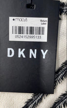 Load image into Gallery viewer, DKNY Womens White Black Striped Print Side Zip Belted Maxi Skirt Size 6 With Tag
