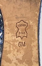 Load image into Gallery viewer, Authentic Tory Burch Womens Bedford Blue Snakeskin Print Ballet Flats Size 6 M
