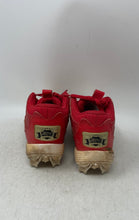 Load image into Gallery viewer, Under Armour Boys Harper 9 RM 3027452-103 Red White Baseball Cleats Size 6Y
