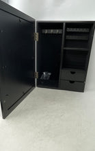 Load image into Gallery viewer, Black Wooden Hanging Jewelry Box And Multi Photo Frame Organizer
