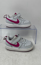 Load image into Gallery viewer, Nike Boys Court Borough Low 2 BQ5453-015 White Pink Sneaker Shoes Size 6C
