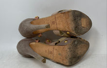 Load image into Gallery viewer, Brian Atwood Womens 140mm Pink Beige Cutout Studded High Platform Heels Size 36
