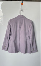 Load image into Gallery viewer, Ann Taylor Womens Lilac Long Sleeve Notch Lapel One-Button Blazer Jacket Size 0P
