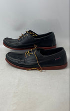 Load image into Gallery viewer, Sebago Mens Black And Brown Leather Lace-Up Low Top Moccasin Shoes Size 13M

