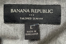 Load image into Gallery viewer, Banana Republic Mens Gray Slim-Fit Long Sleeve Collared Button-Up Shirt Size L
