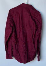 Load image into Gallery viewer, Awearness Kenneth Cole Mens Red Long Sleeve Slim Fit Dress Shirt Size 15.5 34/35
