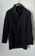 Load image into Gallery viewer, Zara Mens Black Long Sleeve Pockets Collared Regular Fit Full-Zip Jacket Size S
