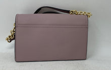 Load image into Gallery viewer, Calvin Klein Womens Light Purple Leather Adjustable Strap Lined Crossbody Bag
