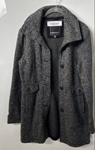 Load image into Gallery viewer, Weatherproof Womens Gray Heather Button Front Peacoat Jacket Size Medium
