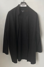 Load image into Gallery viewer, En Thread Womens Black Wool Long Sleeve Knitted Cardigan Sweater Size XL

