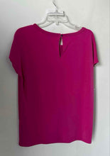 Load image into Gallery viewer, Banana Republic Womens Pink Short Sleeve Keyhole Back Blouse Top Size M
