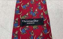 Load image into Gallery viewer, Christian Dior Monsieur Mens Multicolor Kangaroo Print Adjustable Designer Tie
