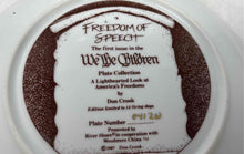 Load image into Gallery viewer, Don Crook Freedom Of Speech We The Children 1987 Porcelain Collector Plate
