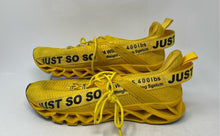 Load image into Gallery viewer, Just So So Mens Yellow Low Top Lace-Up Running Sneaker Shoes Size EU 46
