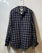 Load image into Gallery viewer, Banana Republic Mens Multicolor Plaid Cotton Pockets Collared Button-Up Shirt L
