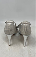 Load image into Gallery viewer, Antonio Melani Womens Silver Rhinestones High Stiletto Strappy Heels Size 6.5M

