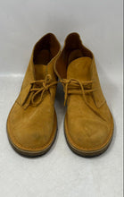 Load image into Gallery viewer, Clarks Original Mens Yellow Suede Round Toe Lace-Up Ankle Chukka Boots Size 11M
