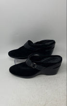 Load image into Gallery viewer, Cole Haan Womens Black Round Toe Wedge Heel Slip-On Clog Shoes Size 8.5B
