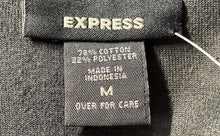 Load image into Gallery viewer, Express Womens Black Welt Pocket Long Sleeve Hooded Full-Zip Jacket Size M
