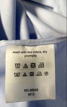 Load image into Gallery viewer, Calvin Klein Mens Light Blue Herringbone Slim Fit Dress Shirt Size 14.5 32/33

