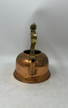 Load image into Gallery viewer, Vintage Cooper And Brass Collectible Tea Kettle Pot With Porcelain Handle
