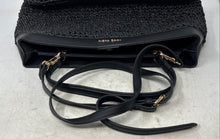Load image into Gallery viewer, Anne Klein Womens Black Inner Zip Pockets Detachable Strap Shoulder Satchel Bag
