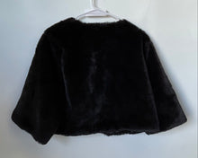 Load image into Gallery viewer, Park &amp; Main Womens Black Jewel Embellished Faux Fur Bolero Jacket Size XL
