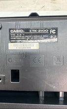 Load image into Gallery viewer, Casio CTK-2100 Black Portable Full-Size 61-Key Electronic Keyboard Not Tested
