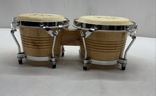 Load image into Gallery viewer, GP Percussion B2 Pro-Series Beige Wood Heavy-Duty Hardware Small Tunable Bongos
