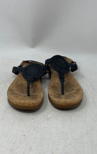 Load image into Gallery viewer, UGG Womens Ayden II 1020063 Black Leather Adjustable Strap Thong Sandals Size 5
