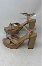 Load image into Gallery viewer, Marc Fisher Womens Deren Beige Ankle Strap Block Heel Platform Sandals Size 9.5M
