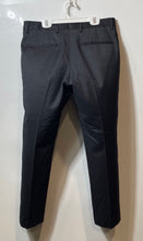 Load image into Gallery viewer, Hugo Boss Mens Black Slash Pockets Flat Front Straight Leg Dress Pants Size 30R
