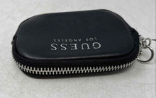 Load image into Gallery viewer, Guess Womens Black Leather Logo Print Zipper Travel Mini Coin Wallet
