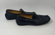 Load image into Gallery viewer, Donald Pliner Mens Black Leather Slip-On Low Top Loafer Shoes Size 13 No Insoles
