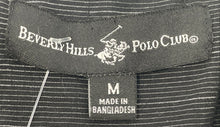 Load image into Gallery viewer, Beverly Hills Polo Club Mens Black Long Sleeve Casual Button-Up Shirt Size M
