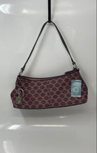 Load image into Gallery viewer, Nine West Womens Maroon And Beige Zipper Keychain Shoulder Bag Purse With Tags
