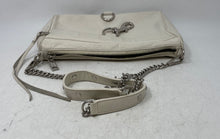 Load image into Gallery viewer, Rebecca Minkoff Womens M.A.C. White Leather Top Zipper Classic Crossbody Bag
