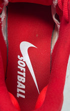 Load image into Gallery viewer, Nike Womens Zoom Hyperdiamond 3 Elite CI2229-107 White Red Softball Cleats Sz 8
