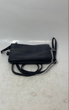 Load image into Gallery viewer, Giani Bernini Womens Black Leather Inner Pockets Adjustable Strap Crossbody Bag
