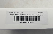Load image into Gallery viewer, Apple Magic White Bluetooth Portable Wireless Keyboard With Numeric Keypad
