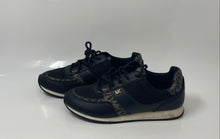 Load image into Gallery viewer, Michael Kors Womens Monique Black Beige Monogram Print Sneaker Shoes Size 7.5M
