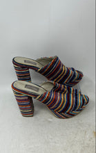 Load image into Gallery viewer, Grattia By Garces Womens Multicolor Slip-On Peep Toe Platform Heels Size 36
