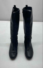 Load image into Gallery viewer, Michael Kors Womens Ryan Black Leather Side Zip Knee High Riding Boots Size 7.5
