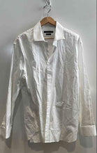 Load image into Gallery viewer, Authentic John Varvatos Mens White Modern Fit Long Sleeve Dress Shirt Size 17.5R
