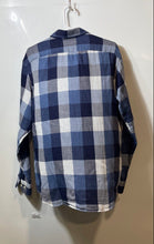 Load image into Gallery viewer, Banana Republic Mens Blue Plaid Print Standard Fit Button-Up Shirt Size M
