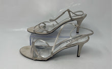 Load image into Gallery viewer, Lauren Ralph Lauren Womens Theresa Silver Tone Open Toe Strappy Heels Size 8.5B
