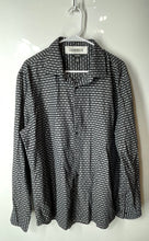 Load image into Gallery viewer, Alfani Mens Black Check Print Long Sleeve Spread Collar Button-Up Shirt Size XL
