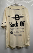 Load image into Gallery viewer, Trademark Brooklyn Cloth Mens Beige Short Sleeve Baseball Jersey Size L
